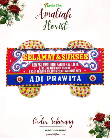 Papan Bunga Ucapan Selamat Harjobinangun